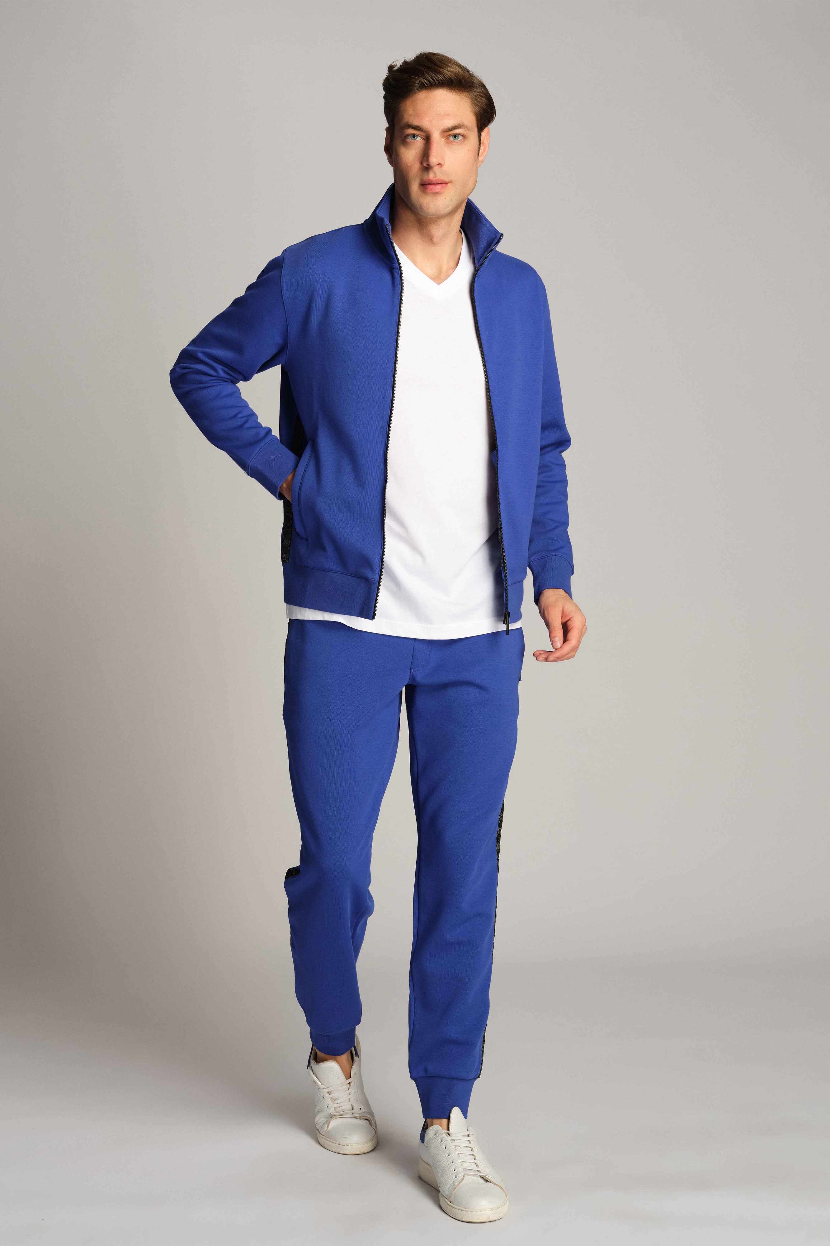 Blu Uomo Pantaloni İn Felpa