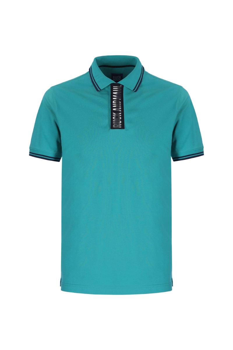 Viridian Turquoise Men Polo T-shirt 