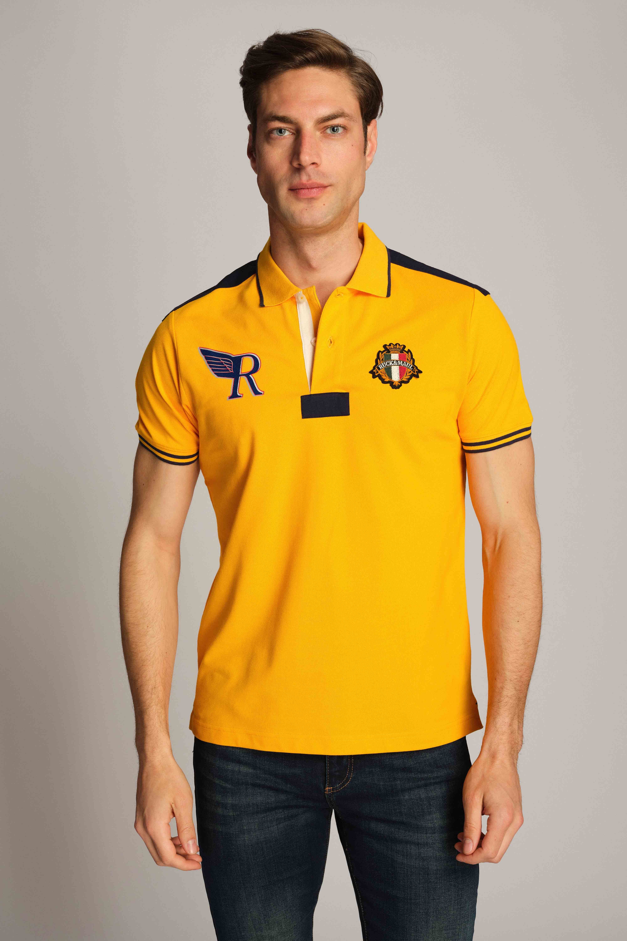 Saffron Men Polo T-shirt 
