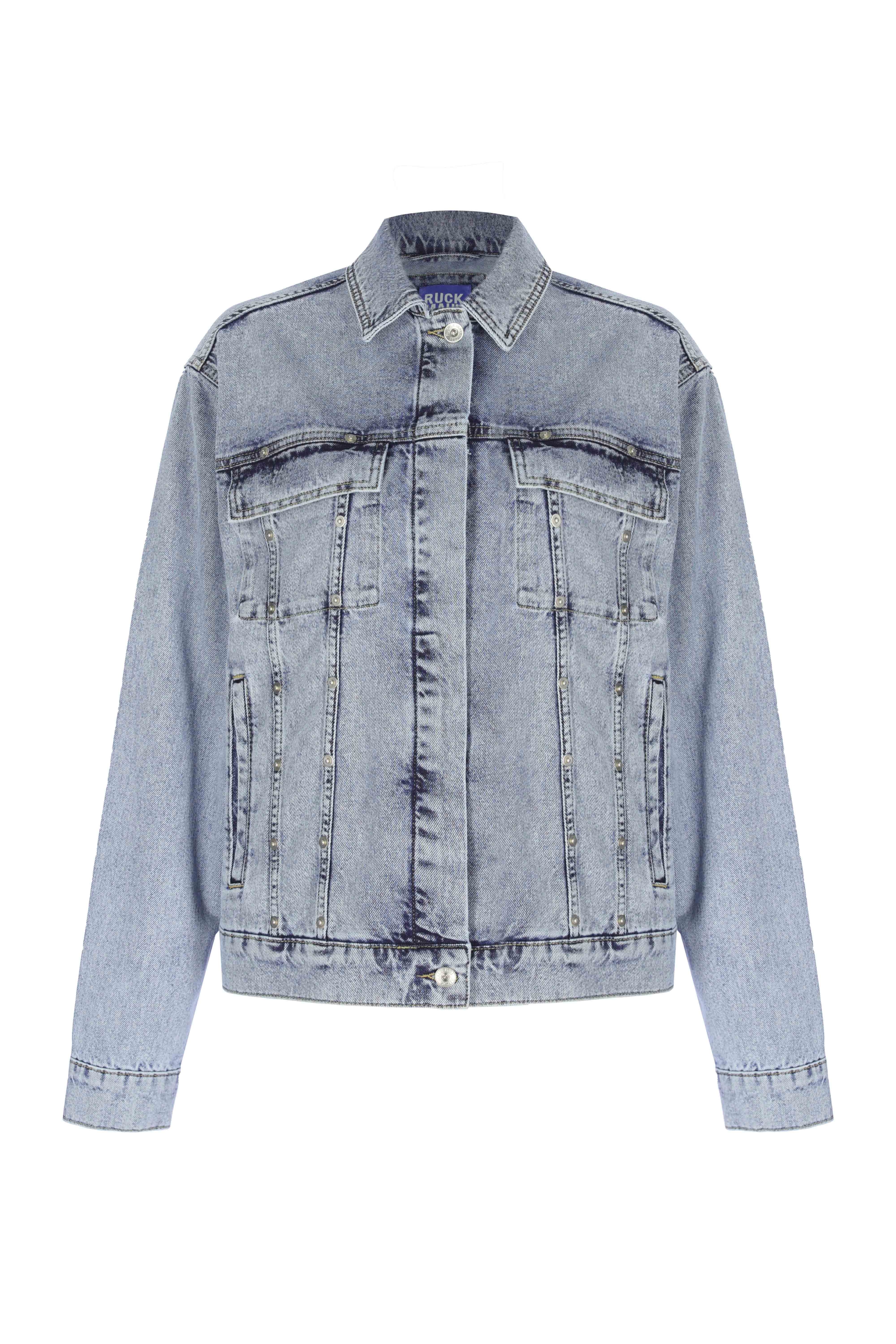 Light Blue Woman Denim Jacket 