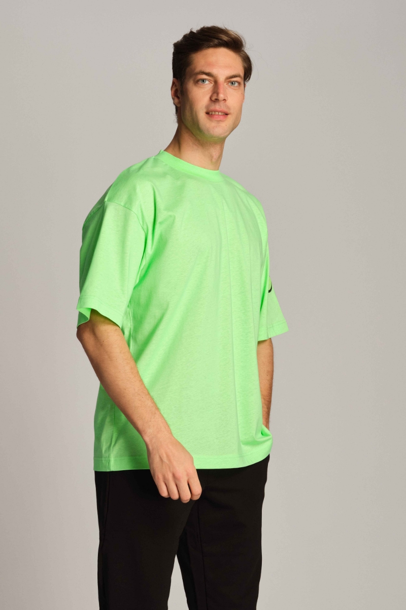 Neon Yeşil Erkek Tişört