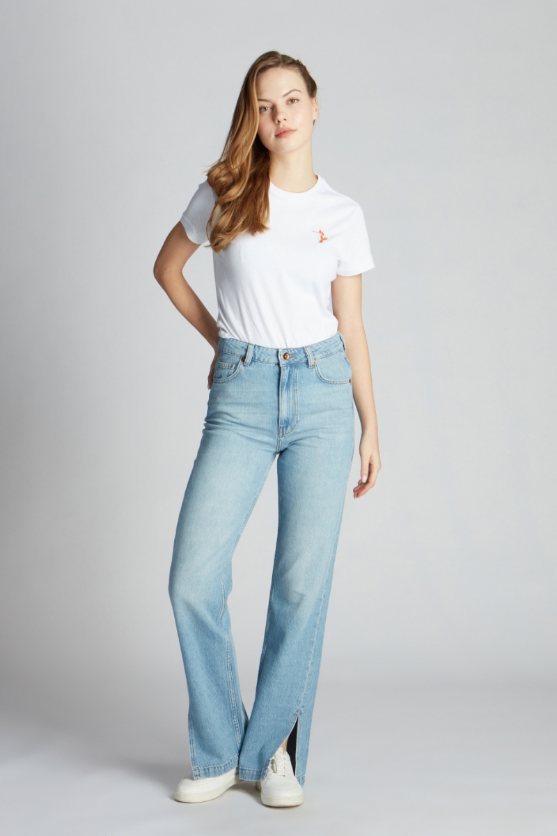 Hellblau Frau Denim-hose