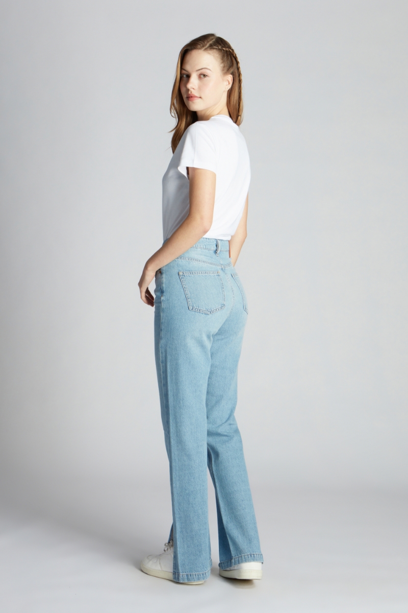 Hellblau Frau Denim-hose