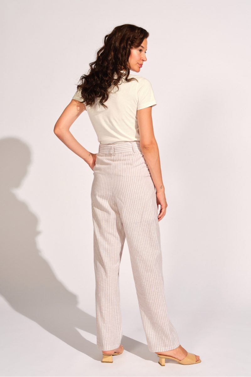 Ligt Taupe Woman Pants 