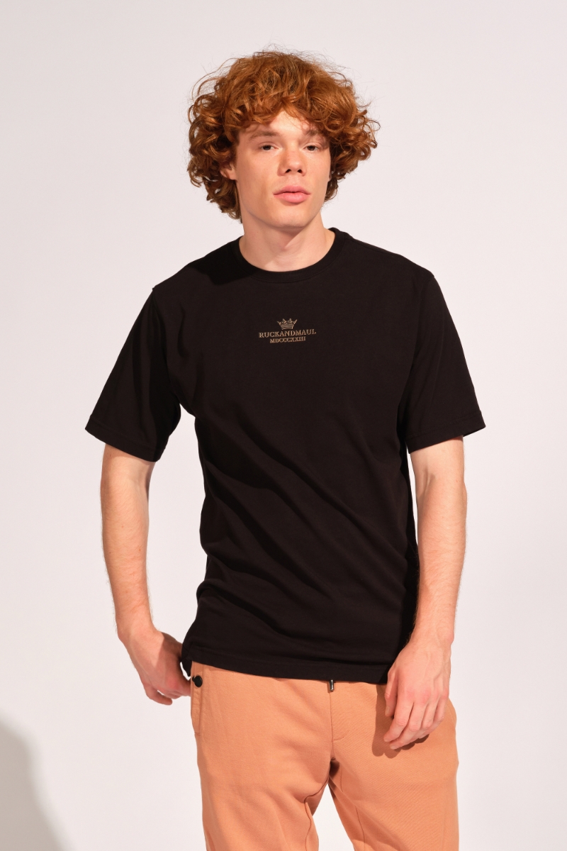 Schwarz Mann T-shirt
