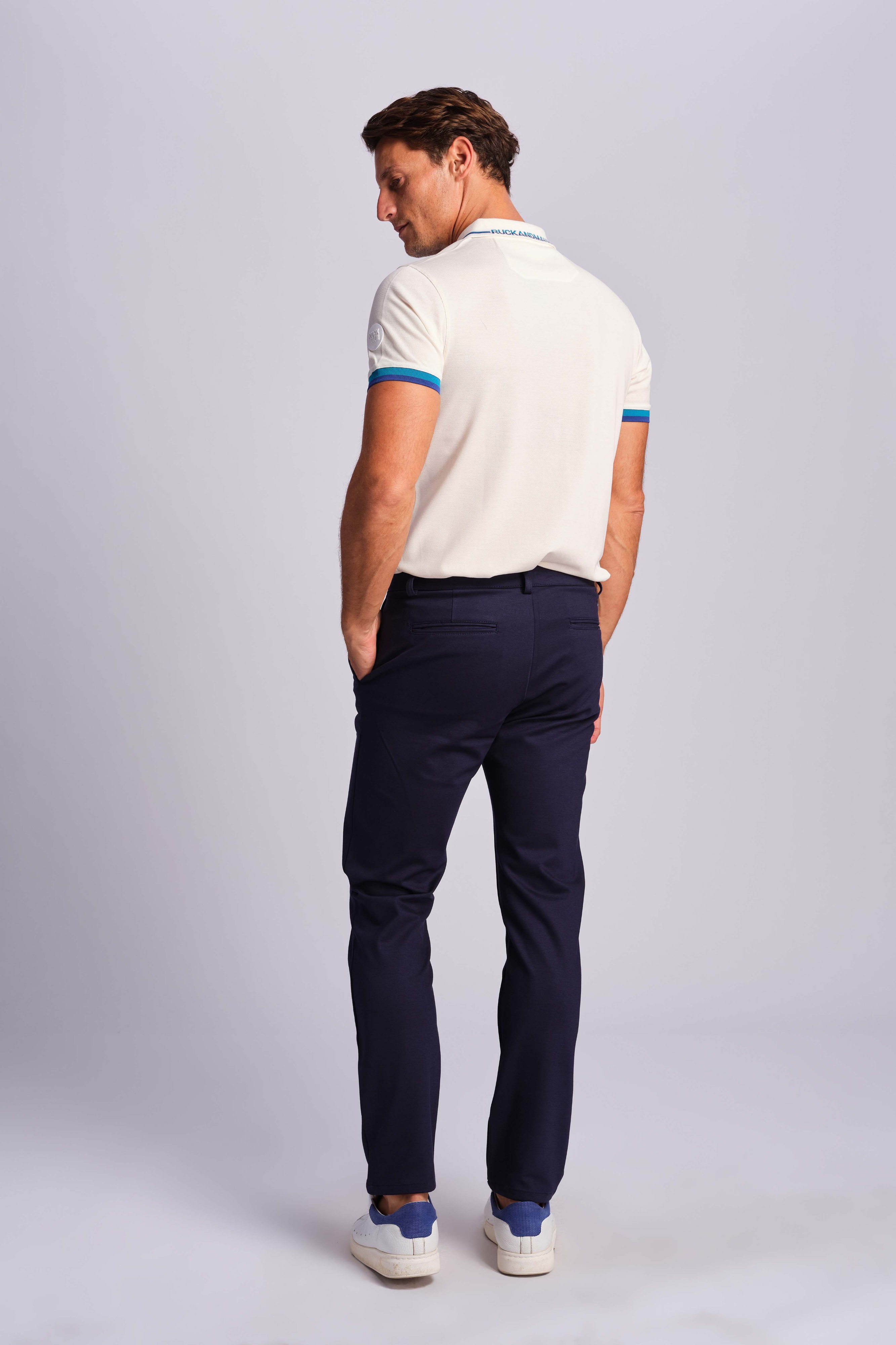 Blu Navy Uomo Pantaloni
