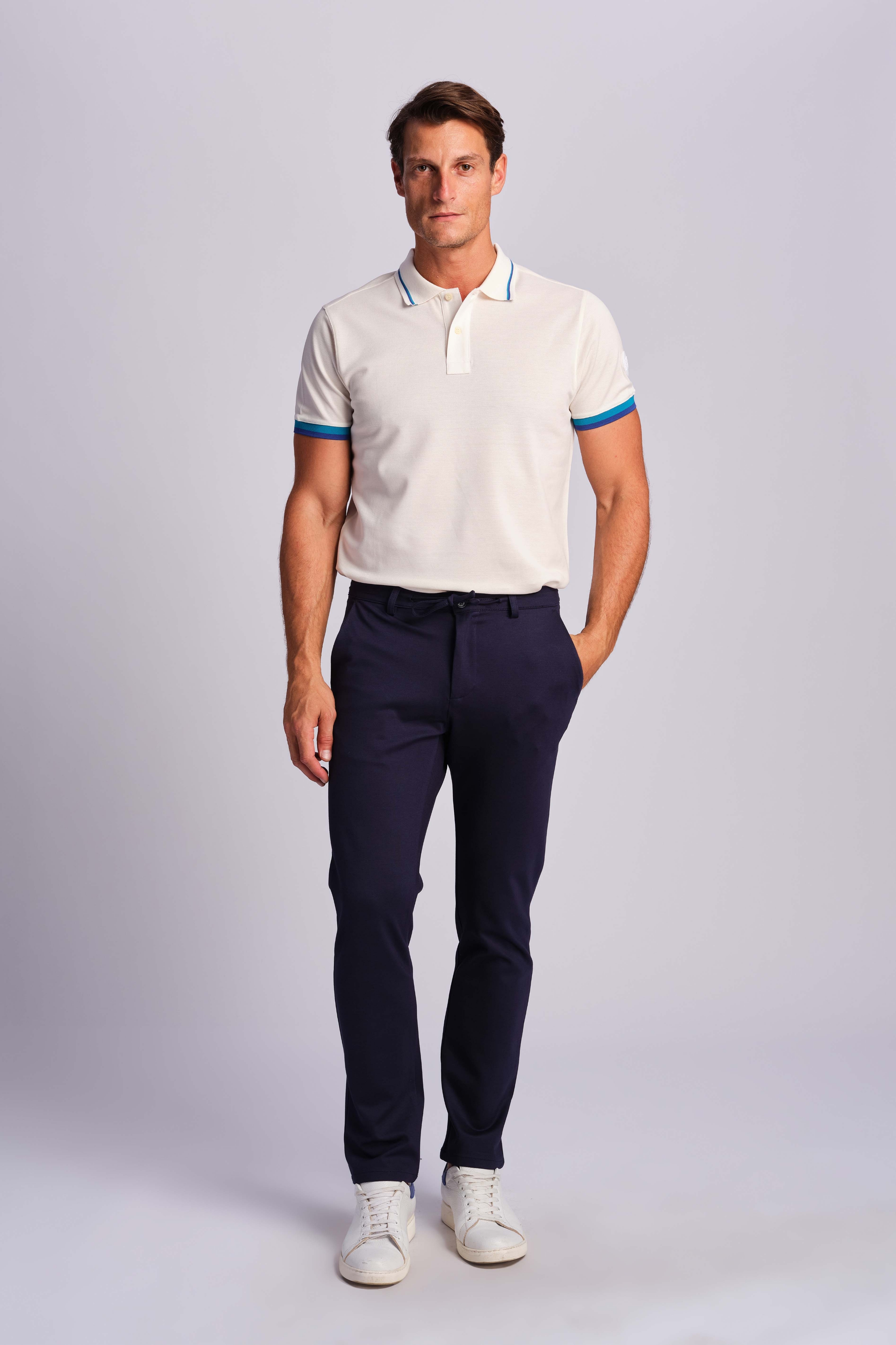 Blu Navy Uomo Pantaloni