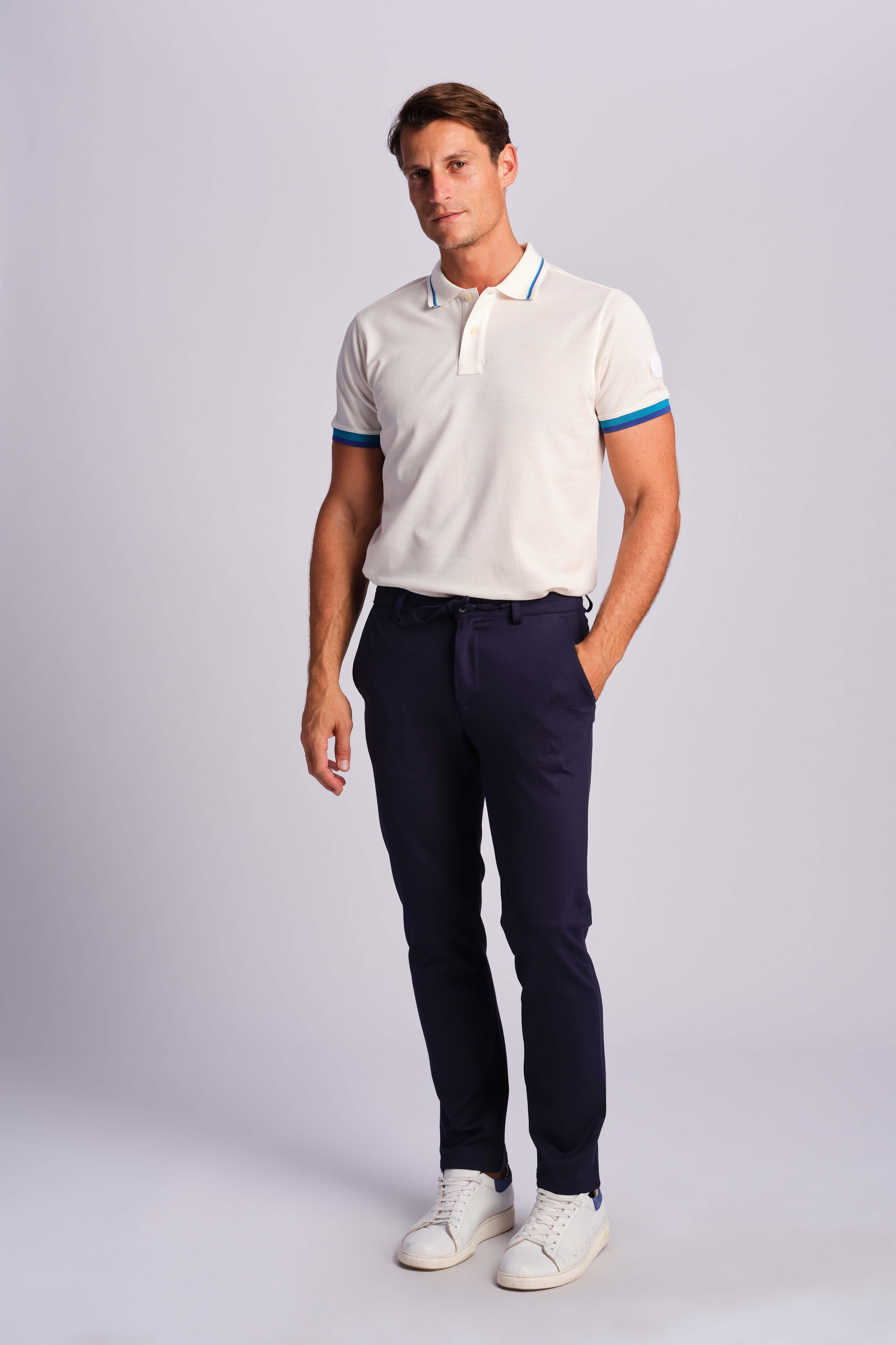 Blu Navy Uomo Pantaloni