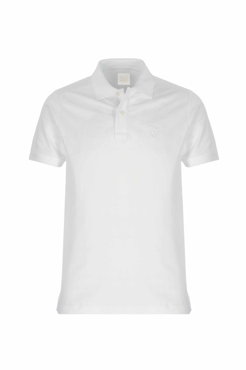 Whıte Men Polo T-shirt 